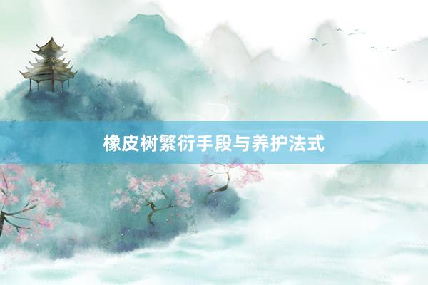 橡皮树繁衍手段与养护法式