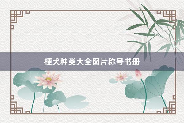梗犬种类大全图片称号书册